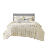 King/Cal King Metallic Printed Comforter Set B03595866