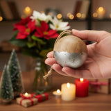 4PCS Set Christmas Hanging Ball Ornaments Wooden Decorations Festive Holiday Party Decor Xmas 30812781