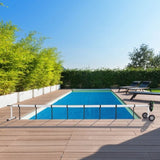 ZUN 18 Ft Aluminum Inground Solar Cover Swimming Pool Cover Reel 51621324
