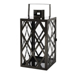 ZUN ANTON 14"H STAINLESS STEEL LANTERN 72190.00BLK