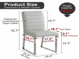4-Pack - Heavy-duty chairs set 2.1" thick cushion, iron frame, perfect for home or office. Classic W2920P294514