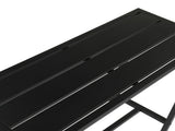 40in Iron With Adjustment Knob Patio Bar Table Black 68801845