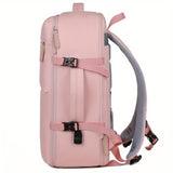 Women's Large Capacity Backpack with USB Charger and Shoe Pocket, Flight-Approved for Easy Travel. 11718184