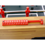 ZUN 54-Inch Hurricane Foosball Table for Family Game Rooms with Light Cherry Finish, Analog Scoring and W465P164158