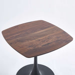 ZUN Special Dining Table,MDF Dining Table , Kitchen Table,Black AND WALNUT,exective desk W234P143407