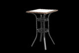 3 Pieces Outdoor Bar Stools Set,Rattan Bar Chairs,with glass table top, Wicker Bar Stools for W640P256895