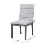 Oak Gray Finish & Tufted Upholstery Modern Dining Chairs Set of 2 Sleek Comfort for Every Space N842P299015G