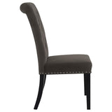 Brown and Rustic Espresso Tufted Side Chairs B062P145441