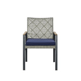 All Weather 5-Piece Patio Dining Table Sets, Patio Conversation Set Acacia Wood Table Top with 52097006