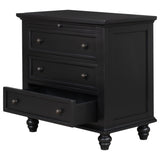 U_STYLE 3-Drawer Storage Wood Cabinet, End Table with Pull out Tray WF319367AAB