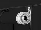 69" Clothes Closet Non-Woven Fabric Wardrobe Double Rod Storage Organizer, Black 02467174