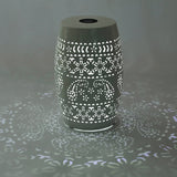 Solar Side Table with Built-in Solar Battery,Stunning Flower Pattern at Night,Eco-Friendly and N770P270774W