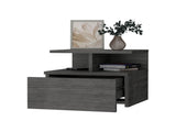 Smokey Oak 2-Tier Shelf Floating Nightstand B062P175170
