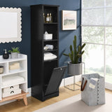 ZUN 64" Tall Bathroom Storage Cabinet for Small Space, Floor Standing Cabinet for Living Room Bathroom W1801P195734