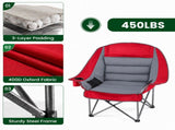 Oversized Heavy Duty Camping Chair, 500 lbs Capacity, Foldable Outdoor Seat with Cup Holder & Side 99616576