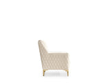 Luna Modern Style Chair in Ivory B009138500