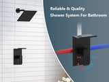 Shower Faucet With Storage Rack 8-inch Rain Shower Head Shower decoration kit with single spray 52489755