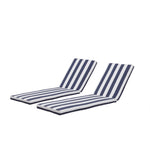 ZUN 2PCS Outdoor Lounge Chair Cushion Replacement Patio Funiture Seat Cushion Chaise Lounge W419P168641