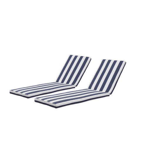 ZUN 2 PCS Set Outdoor 79.49" x 26" Lounge Chair Cushion Replacement Patio Seat Cushion Chaise Lounge 45801629