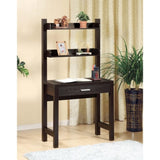 ZUN Writing Desk with Drawer, Two Shelfs for Display in Red Cocoa B107130805