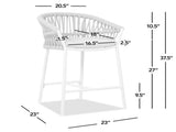Maiden 27" Set of 2 Patio Counter Stool, Beige Axroma Olefin B2719P245994
