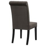 Brown and Rustic Espresso Tufted Side Chairs B062P145441