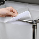 Laundry Basket 2 Tier Clothes Sorter with 4 Removable Bags to Organize Clothes, With Four Wheels, 68926337