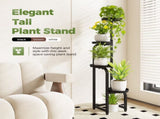 Tall Plant Stand Indoor Outdoor, Corner Metal Flower Pot Stands for Multiple Plants, 4 Tier Heavy 57525437