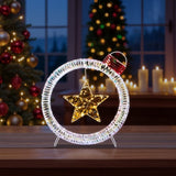 Set of 3 Lighted Iridescent Cut-out Light Bulb Christmas Decorations, Pre-lit Holiday Decor with 295 76777276