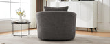 360&deg Swivel Chair, 38.2" Accent Chair Sofa, Upholstered Swivel Barrel Sofa Chair with a Throw Pillow N719P288552E