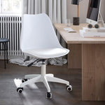 ZUN Modern Home Office Desk Chairs, Adjustable 360 &deg;Swivel Chair Engineering Plastic Armless Swivel W1512P294258