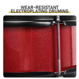 14"x10" 3-Pieces Junior Kids Drum Set Kit Pedal Drum Stick Wrench Drum Stool Red 10582119