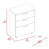Three Drawer Base Cabinet with Caster, lock and full extension rails fr Garage storage system Black B20092085