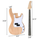 DIY 4 String GP Style Electric Bass Guitar Kits with Mahogany Body, Maple Neck and Accessories 18785308