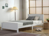 FCH Twin Pine Single-Layer Core Vertical Stripe Full-Board Curved Bed Head With The Same Bed Foot 98852423