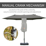 ZUN Outdoor beach umbrella/Double-Sided Market Umbrella （Prohibited by WalMart） 63242560