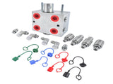 Hydraulic Multiplier Assembly 3 Port 20 GPM 3000 PSI O-Ring Boss NPT Connection 94007324