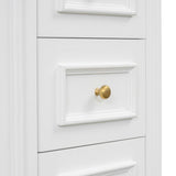 36" Bathroom Vanity with Sink, White Vanity Cabinet with Flip-Out Drawer, 3 Drawers, 2 Soft-Close N725P283623K