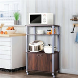 Multi functional kitchen storage rack Walnut 32050844