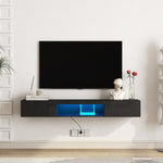 ZUN Floating TV Stand Wall Mounted with 16 Color LEDs,63" Modern TV Stand, Floating TV Cabinet W1321104202