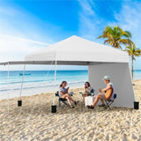 14 X 9.2 FT Pop up Canopy Tent - White 48116444
