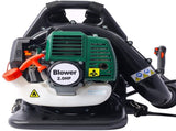 OSAKAPRO 52CC 2-Cycle Gas Backpack Leaf Blower with extention tube,green W46551392