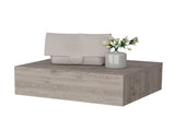 Light Gray Wall-Mounted Floating Nightstand B062P175153