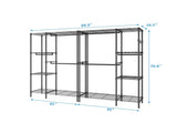 Closet Organizer Metal Garment Rack Portable Clothes Hanger Home Shelf 18820492