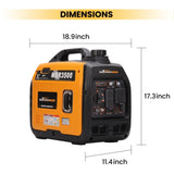 3.5KW Super Quiet Compact Portable Suitcase Inverter Generator Lightweight 77392199
