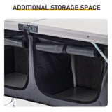 Outdoor Folding Camping Table with Storage Compartment, 4ft Portable Pinic Table with 3 Adjustable 49975057