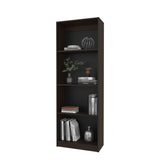 FM FURNITURE Bear Flat Bookcase with Open Storage and 4 Shelves ,Stained Walnut B128P301393