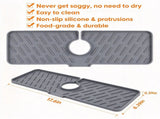 2 pack Silicone Faucet Splash Mat, Food Grade Sink Drip Catcher Pad, Fits Faucet Tube up to 2.48 in, 71155941