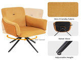 360&deg Swivel Home Office Desk Set of 2,Modern Dining with Arm, Upholstered Bedroom W757P304106