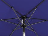 9ft Patio Umbrella, Outdoor Market Umbrella with Push Button Tilt, Crank Handle, 6 Sturdy Iron Ribs, 93983918